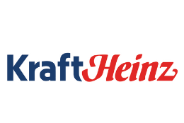Logo da Kraft Heinz com tipografia azul e vermelha